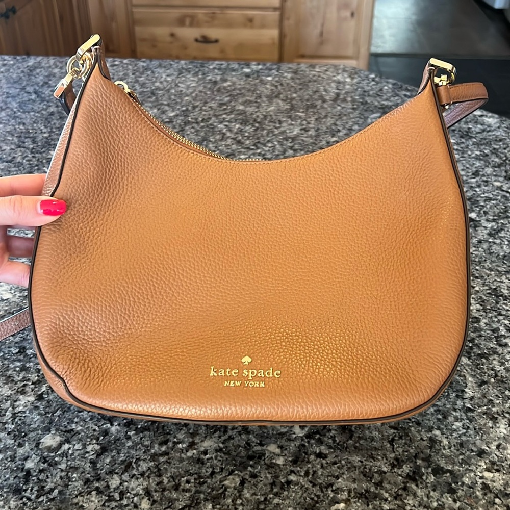 NWOT Kate Spade Weston Shoulder Bag Pebble Leather Warm Gingerbread